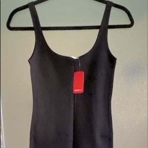 Sexy Black Bodycon Tank Dress